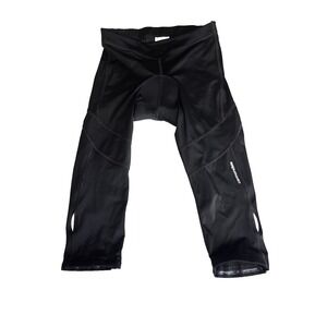 Cannondale Mens Biker Bike Riding Long Shorts Padded Size M Black Sports Active